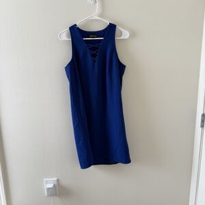 Fifteen Twenty Women’s Blue Sleeveless Shift Dress Cocktail Formal Party Small